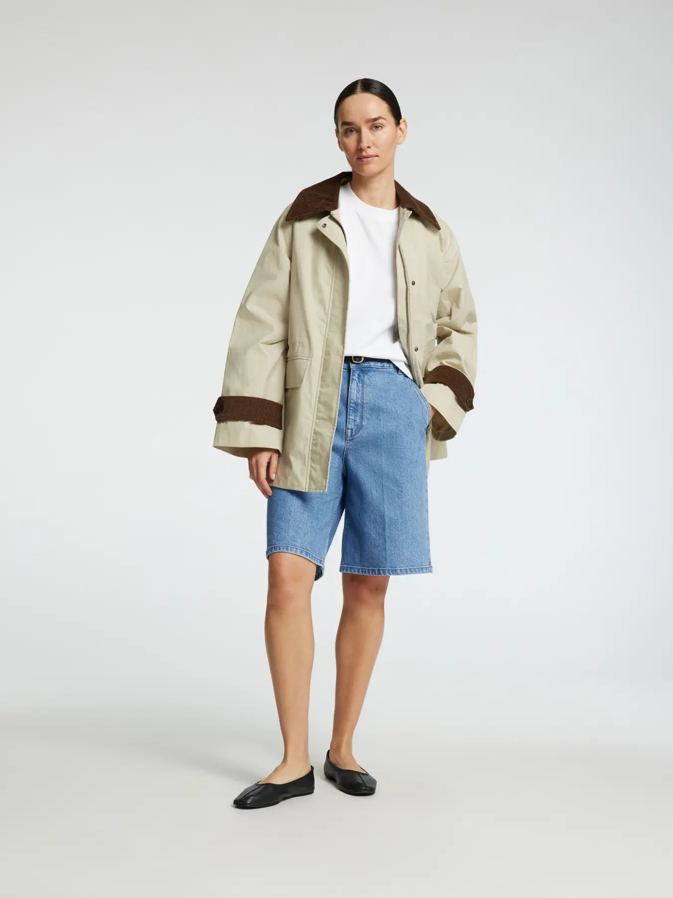 Selected Femme Evelyn Bermuda Denimshorts - Medium Blue Denim