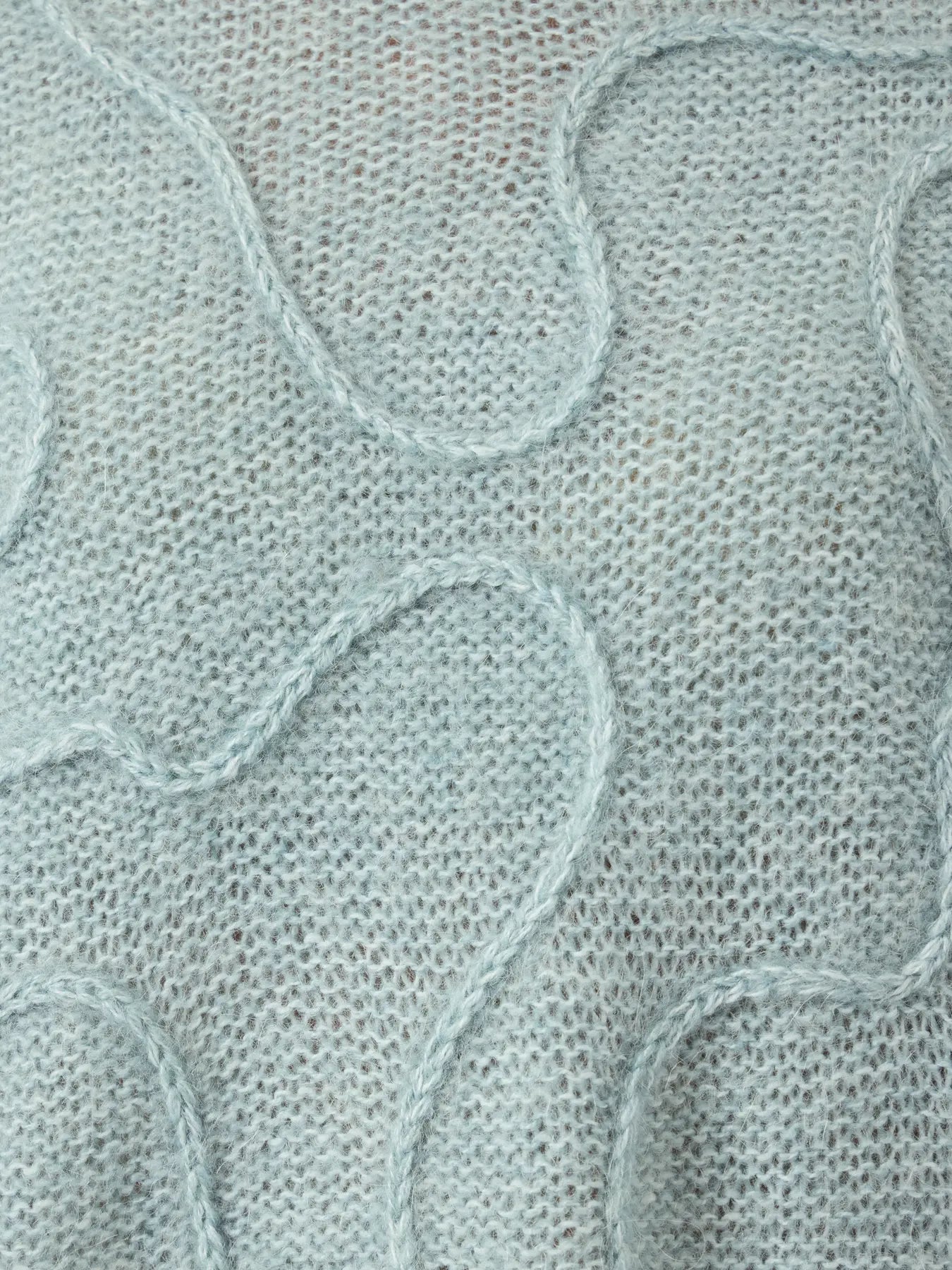 Y.A.S Yasbrida Ls Wool Blend Knit Pullover - Silver Blue Silver Metallic
