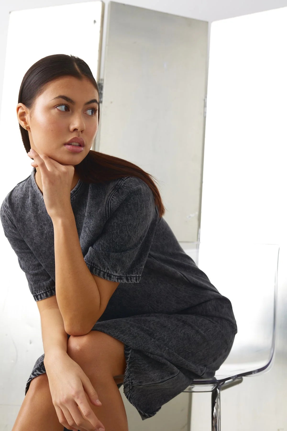 Jannah Dress - Grey 90S Wash