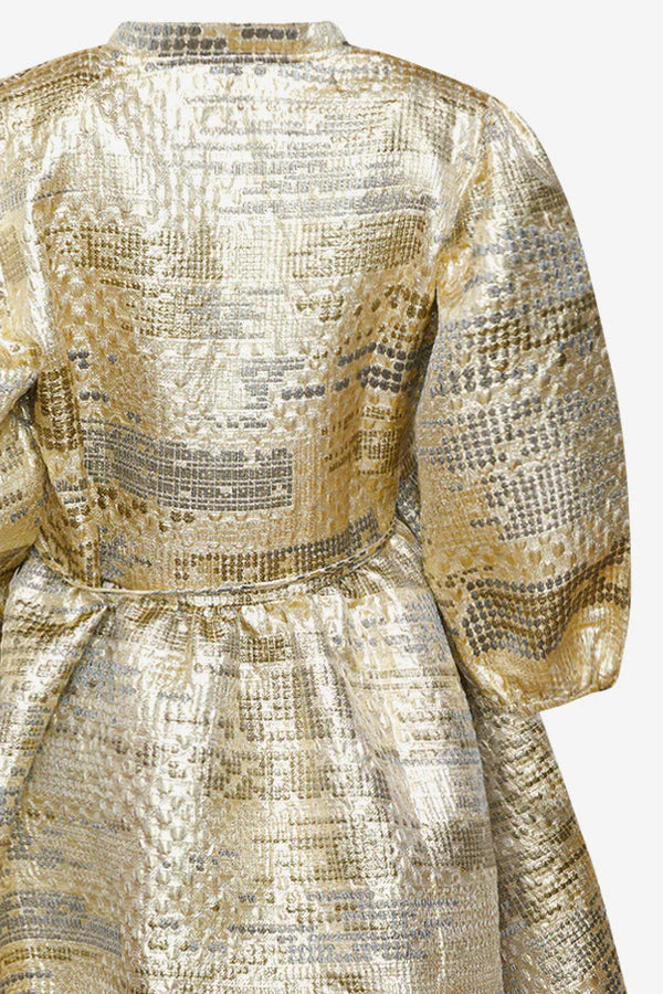 Jannie Aya Dress - Gold Mix
