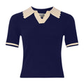 Lilo Polo Knit - Navy Sugar Combo