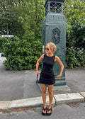 Josefine Tank Flare Dress - Black