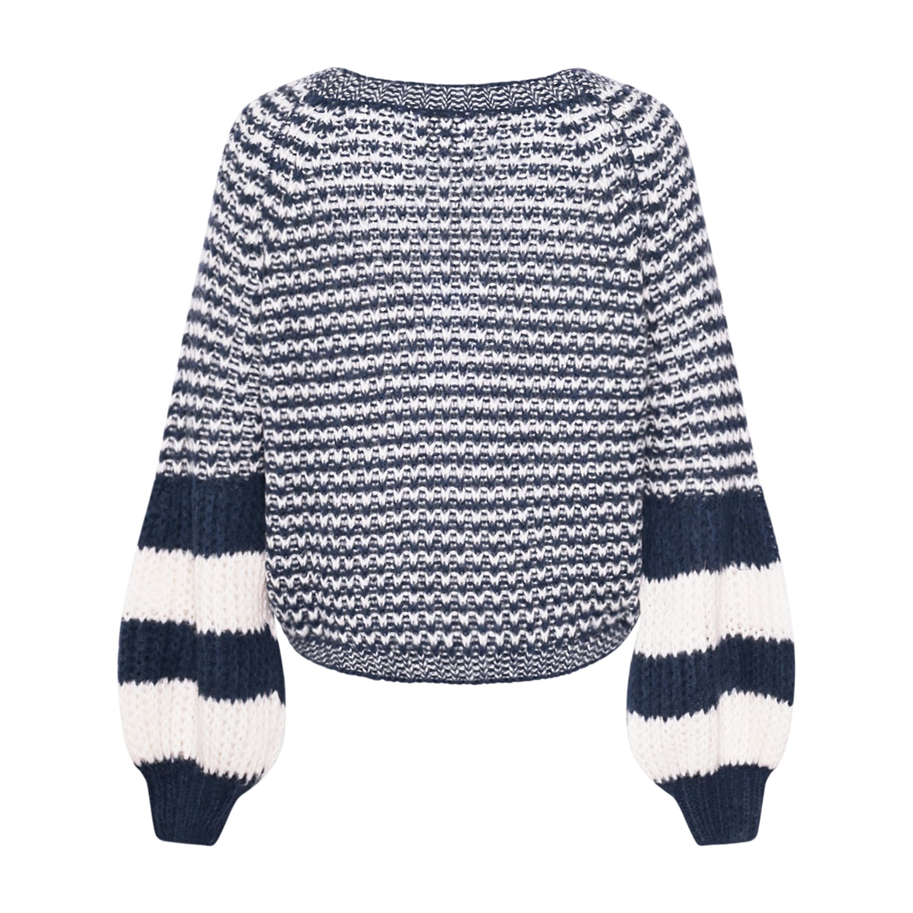 Kimba Knit - Navy Blue/Ivory Mix