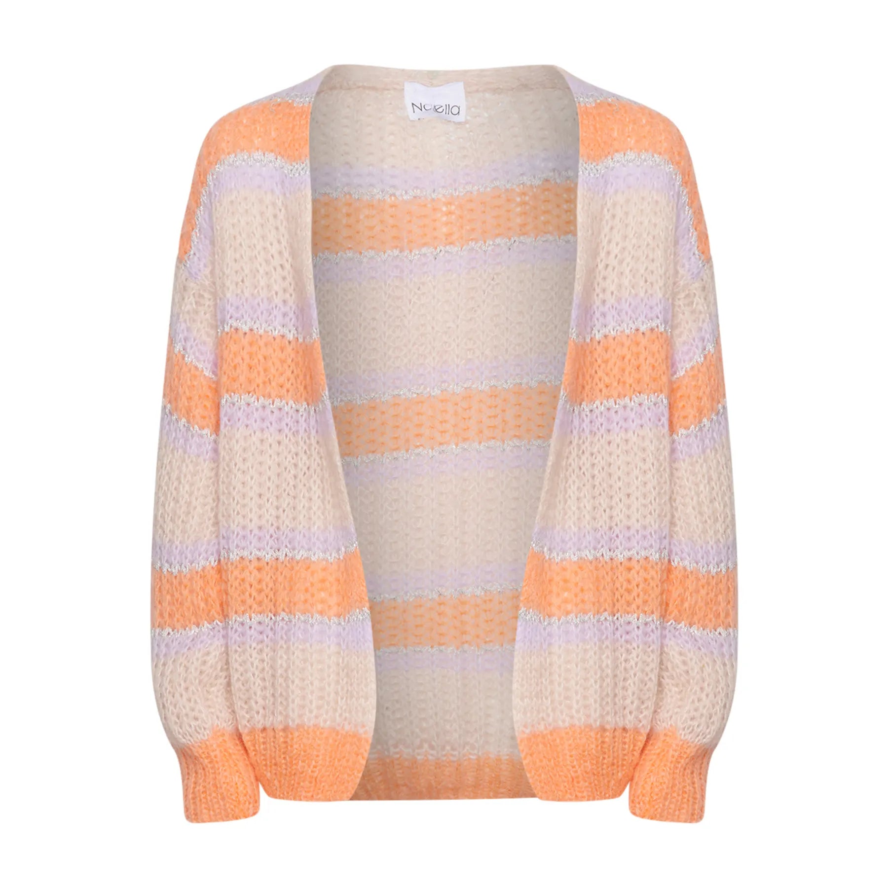 Pacific Knit Cardigan - Apricot/Lavender Mix