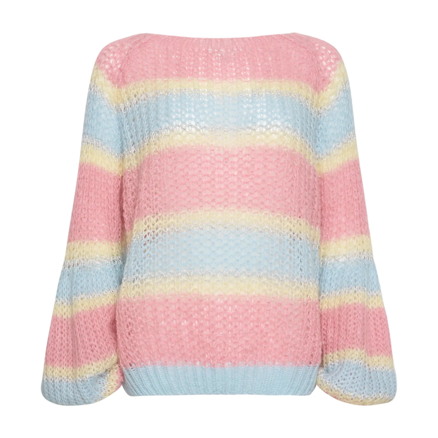 Pacific Knit Sweater - Light Blue/Rose Mix
