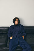 Lucina Blus - Mörkblå