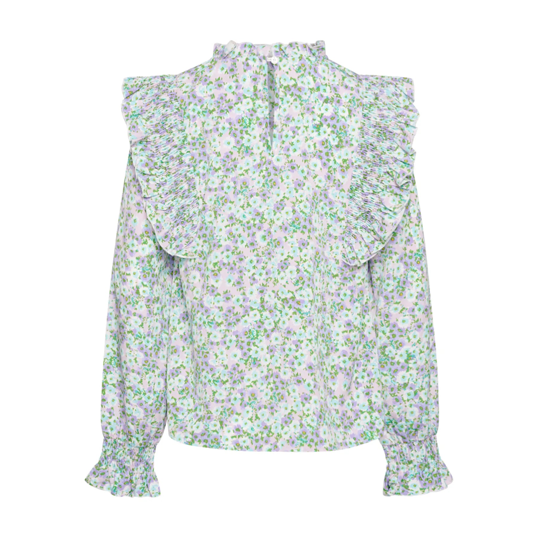 Ruth Blouse - Lavender Flower