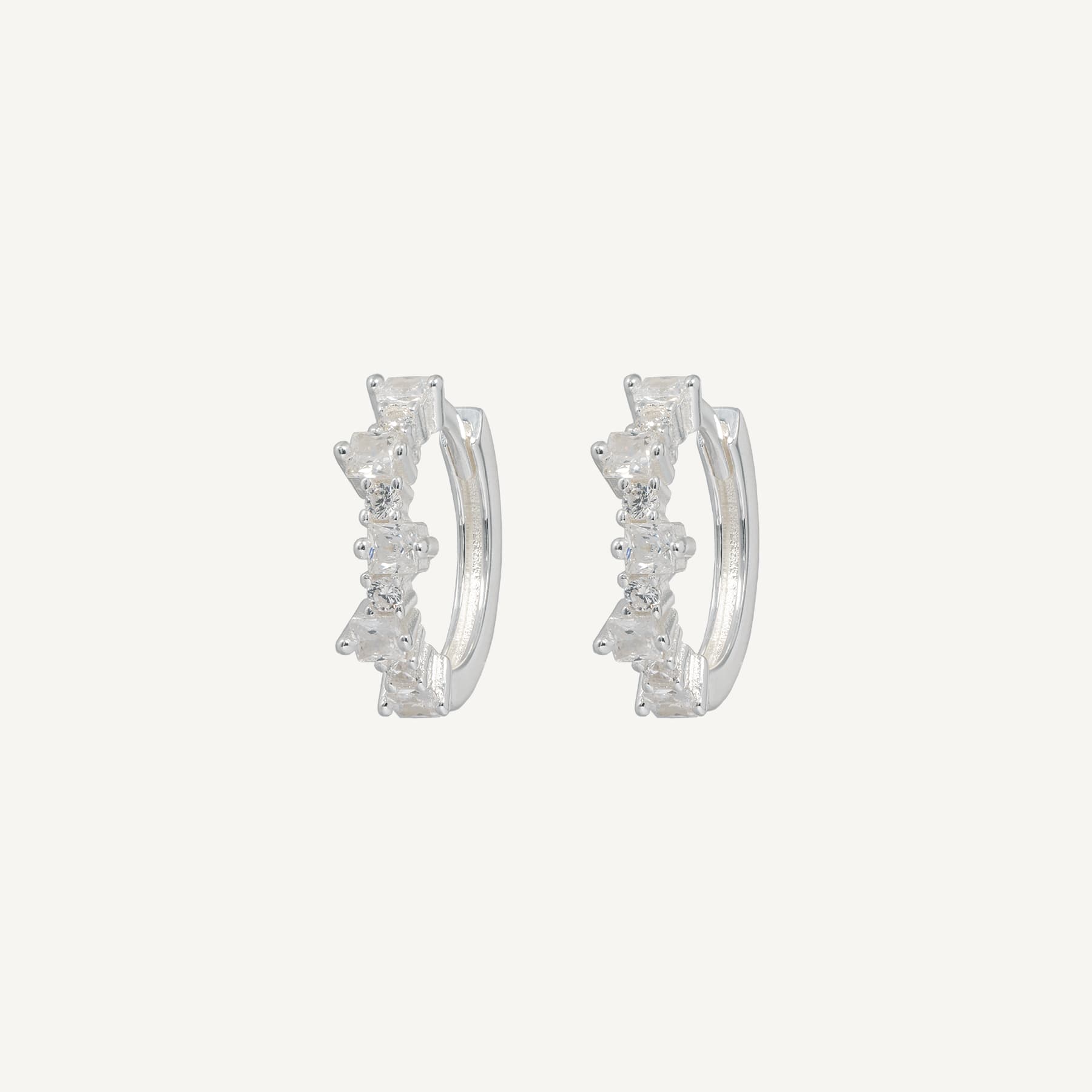 Mixed Small Hoops - Silver