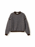 N-Mafalda Knit - Brown Blue Stripe