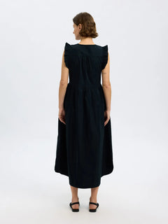 Blair-Ida Sl Long Dress B - Black