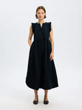 Blair-Ida Sl Long Dress B - Black
