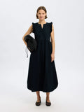 Blair-Ida Sl Long Dress B - Black