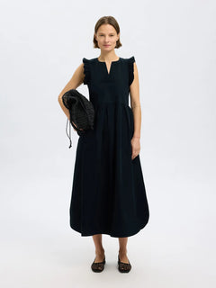 Blair-Ida Sl Long Dress B - Black