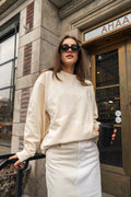 Mascot Logo Sweatshirt - Cream