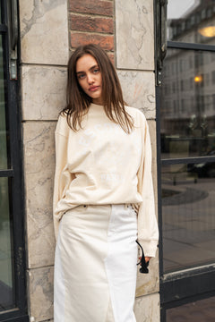 Mascot Logo Sweatshirt - Cream