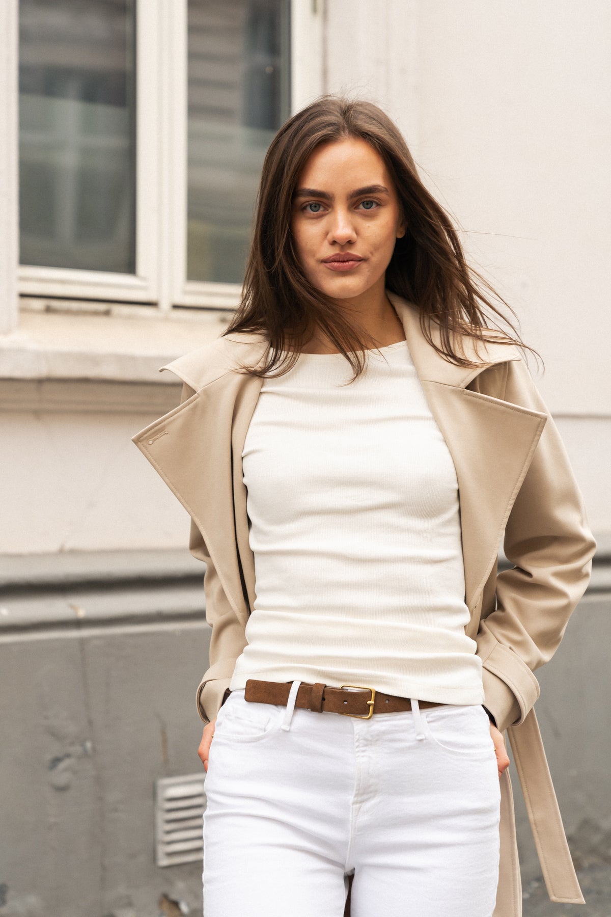 Aiden Belt - Dark Camel Suede