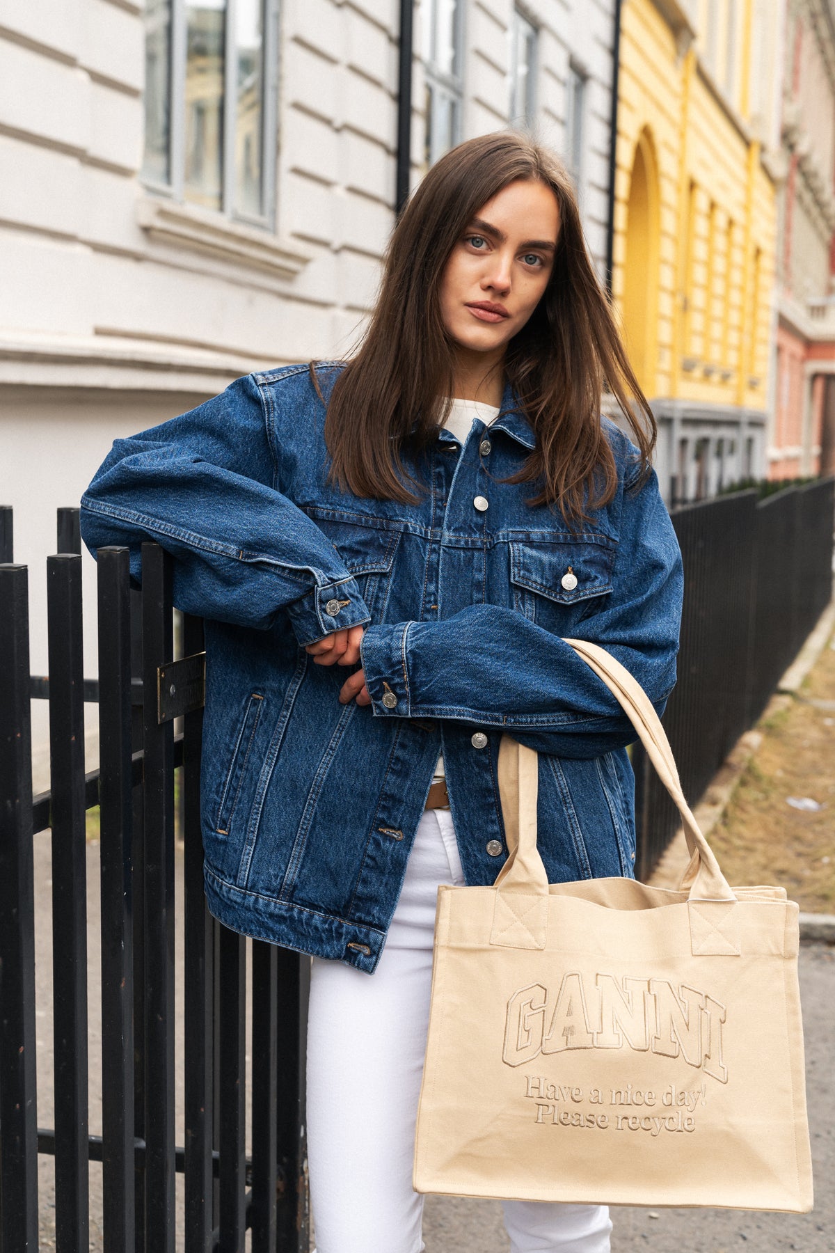 Dylan Denim Jacket - Washed Dark Blue