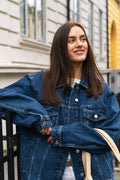 Dylan Denim Jacket - Washed Dark Blue