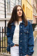 Dylan Denim Jacket - Washed Dark Blue