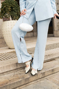 Feminine Buckle Ballerina Naplack - Egret