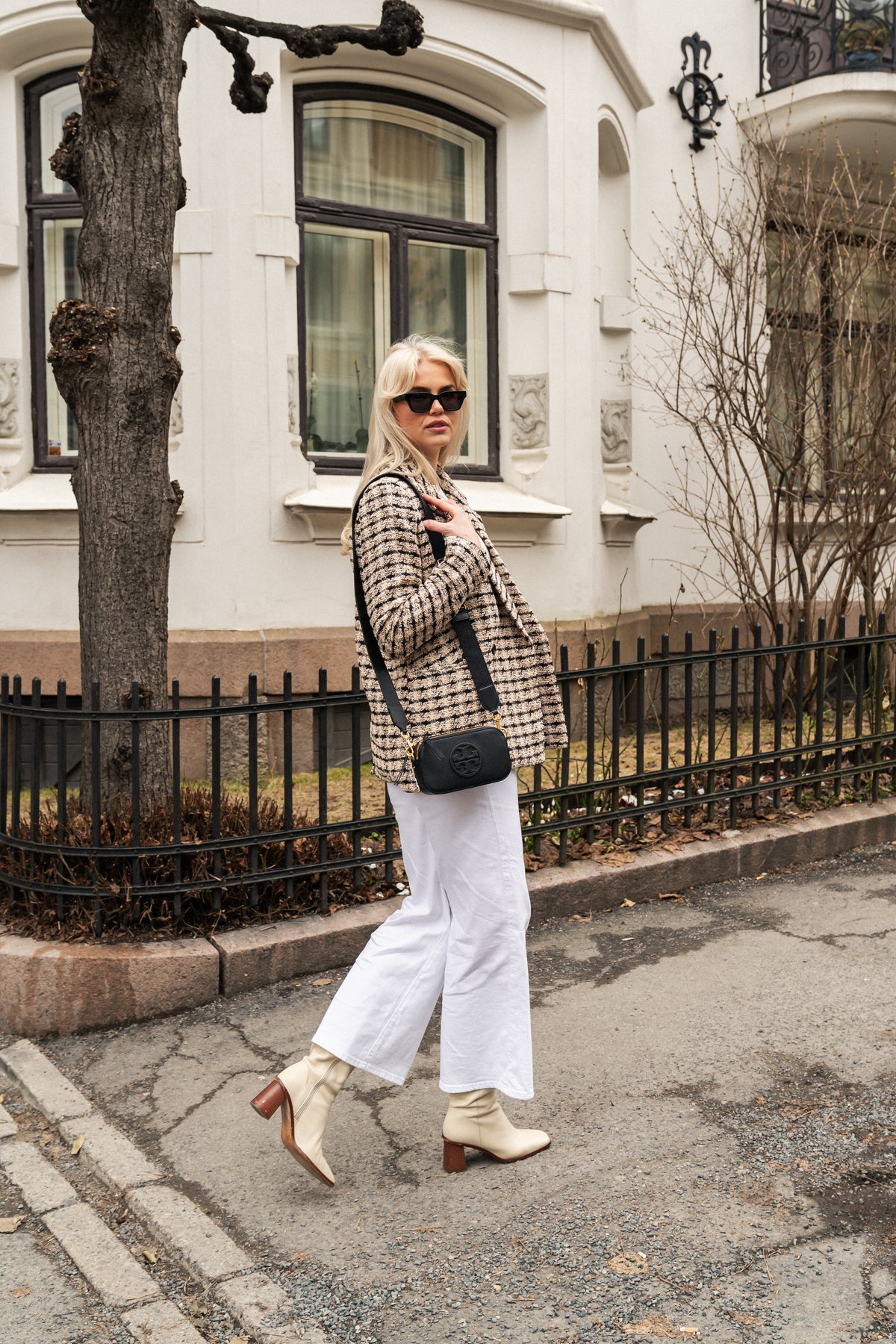 Diana Blazer - Apricot Tweed