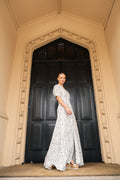 Athalia Dress - Blue Branch Print