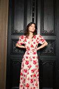 Athalia Dress - Pink Mallow Print