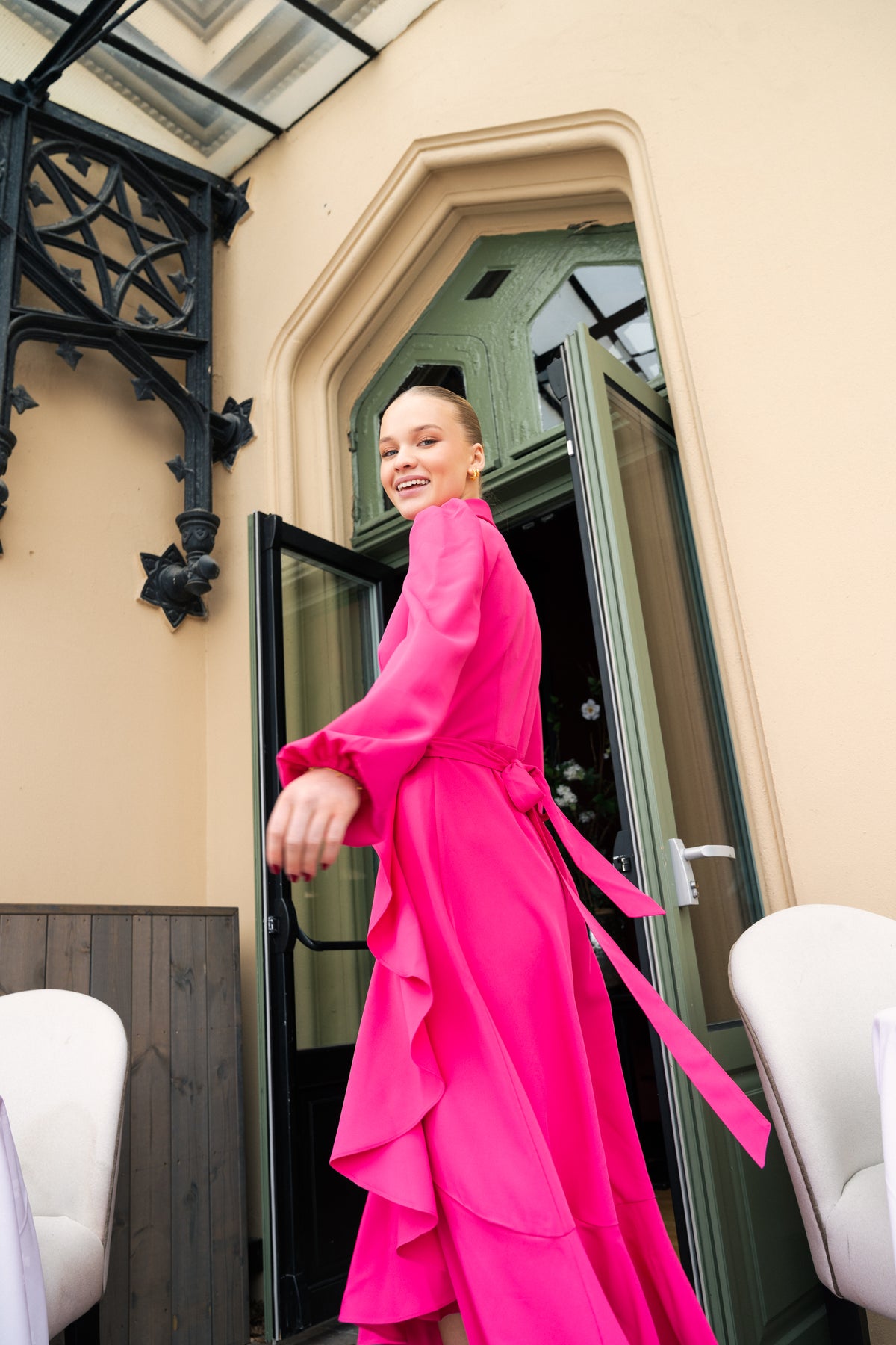 Lotus Dress -  Fuchsia Pink