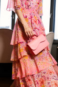 Freya Dress W Tiered Dress - Pink