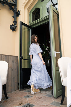 Catalina Maxi Dress - Light Blue Lace