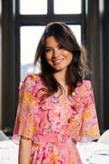 Freya Dress W Tiered Dress - Pink