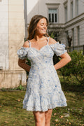 Gianna Dress - Blue Aop