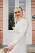 Teila Midi Beaded Hairbrace - Birch White