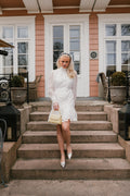 Teila Midi Beaded Hairbrace - Birch White