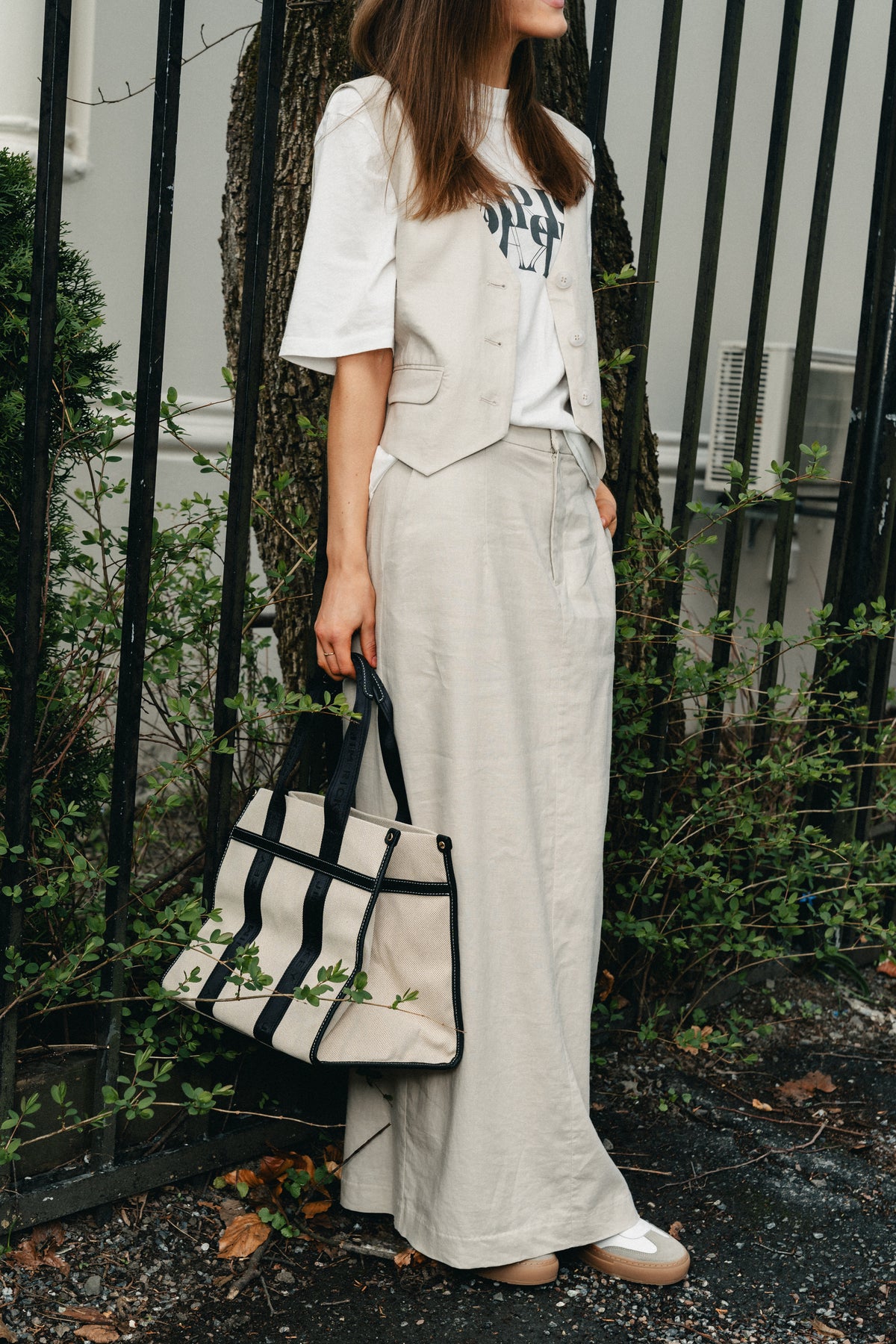 LizaGZ Linen Hw Skirt - Ancient Scroll