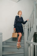 Harmoni S Voile Dress - Navy