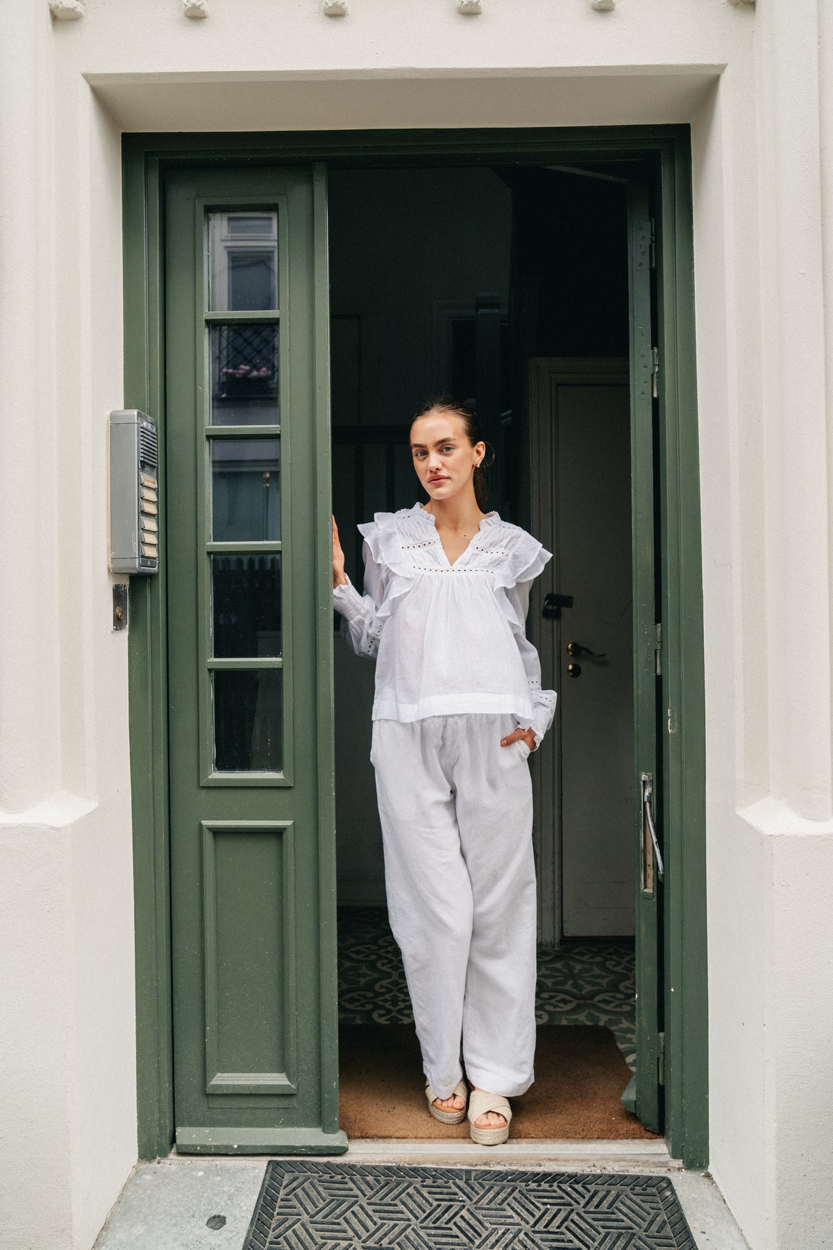 Aurika S Voile Blouse - White