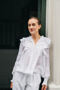 Aurika S Voile Blouse - White