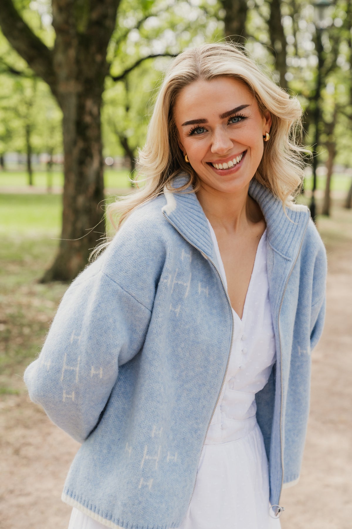 Zip Jacket - Light Blue
