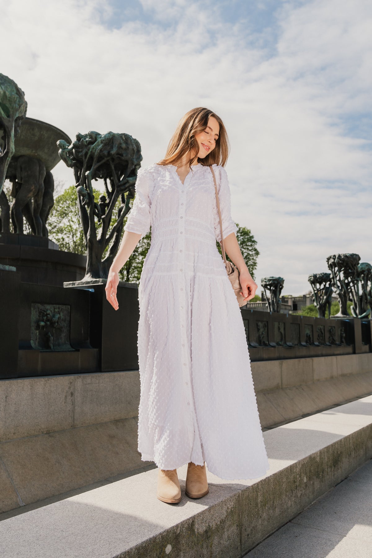 Fabienne Dress - Pure White
