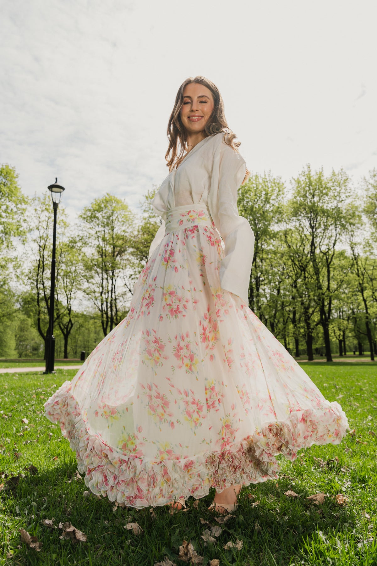Organza Skirt - Watercolor Dreams
