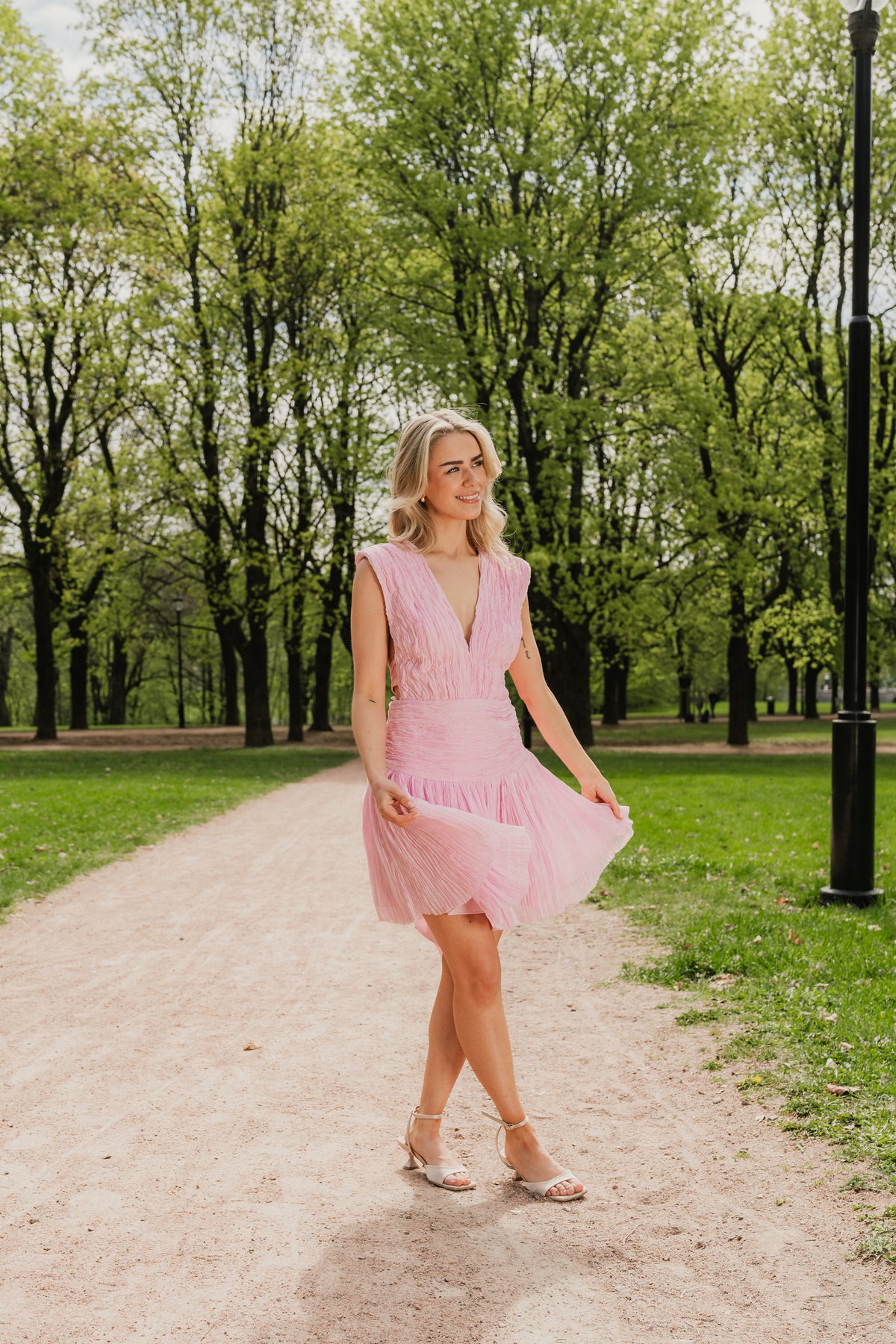 Escapist Mini Dress - Flash Pink