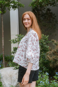 Trinidad Blouse - Red Ornament Print