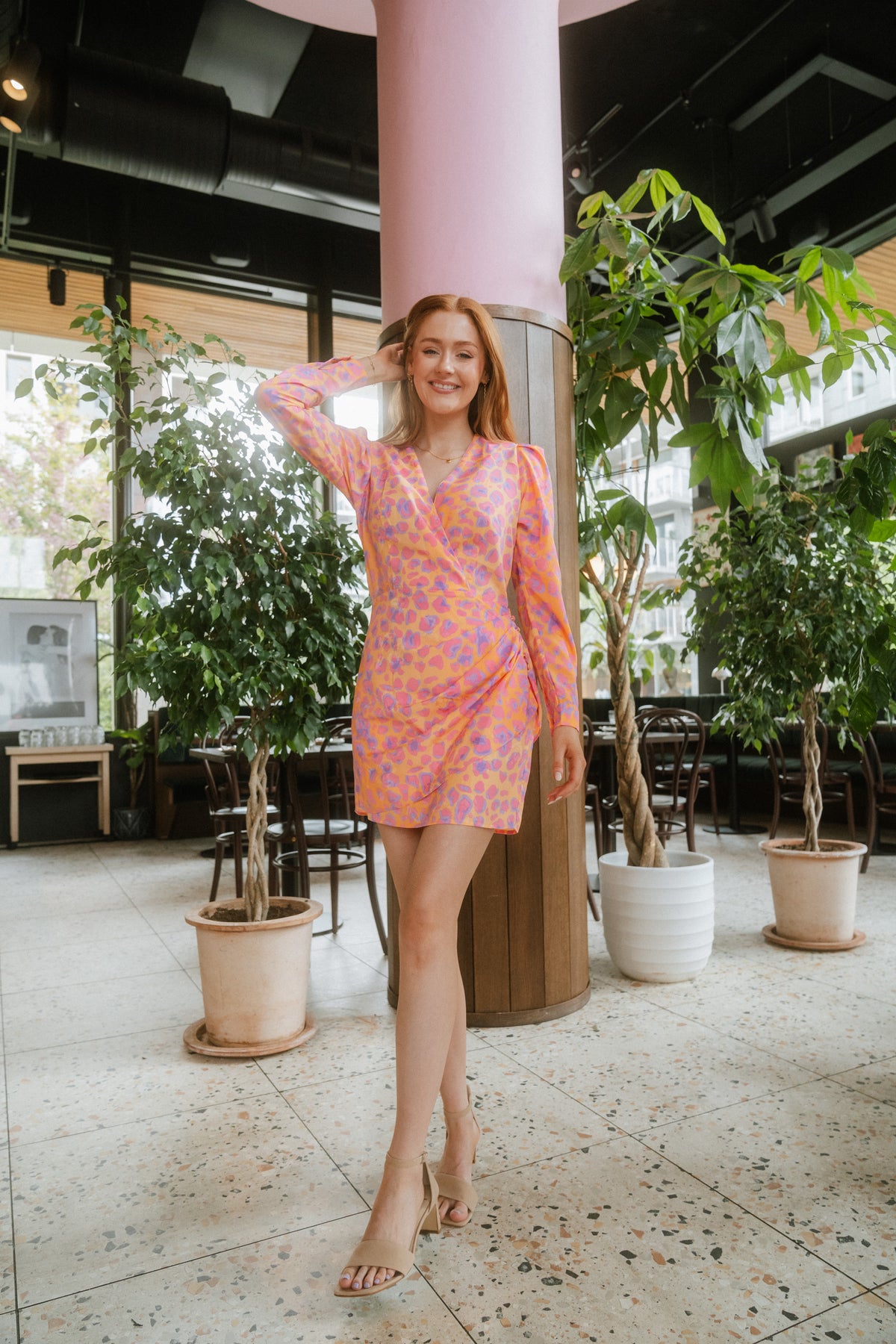 Yvonne Dress - Leo Orange