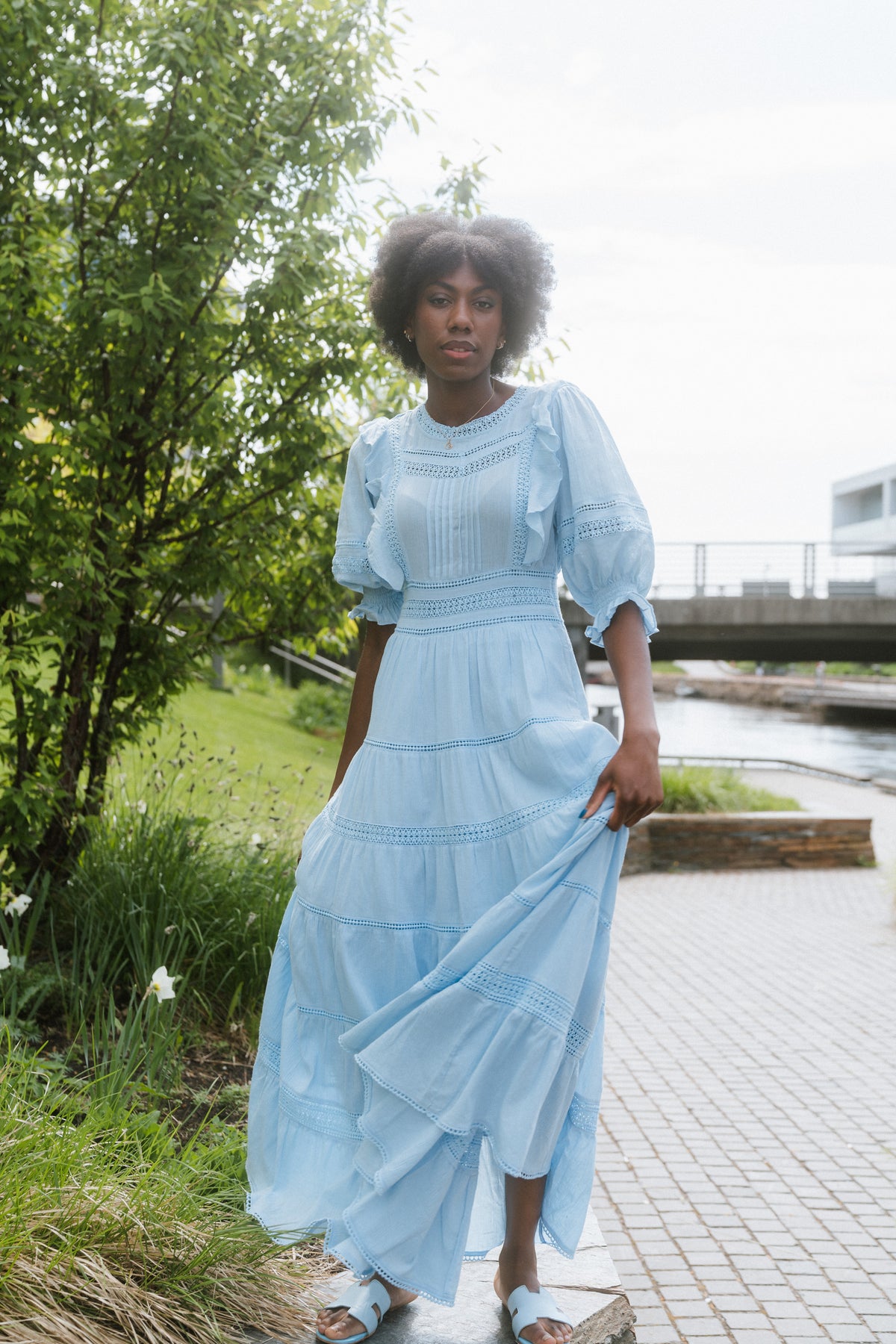Loisa Dress - Powder Blue