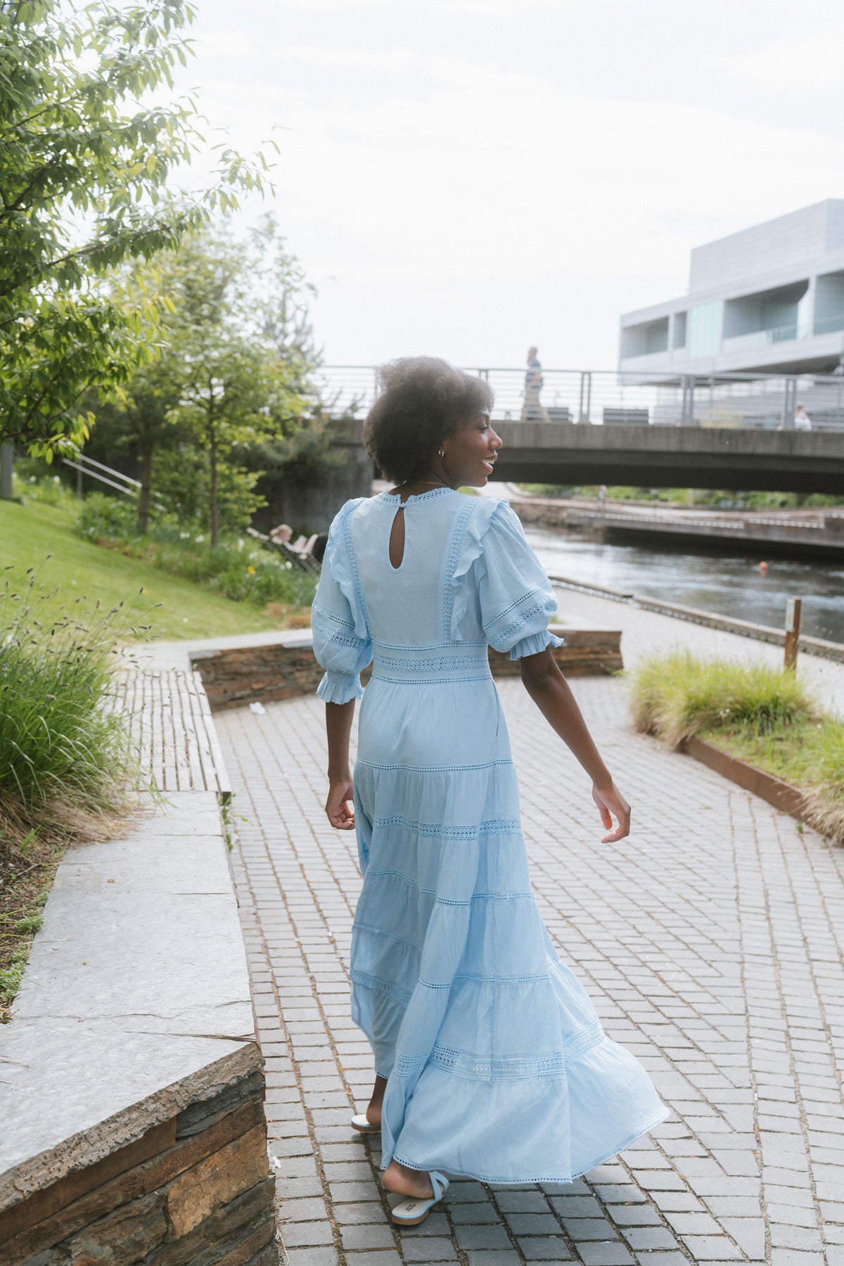 Loisa Dress - Powder Blue