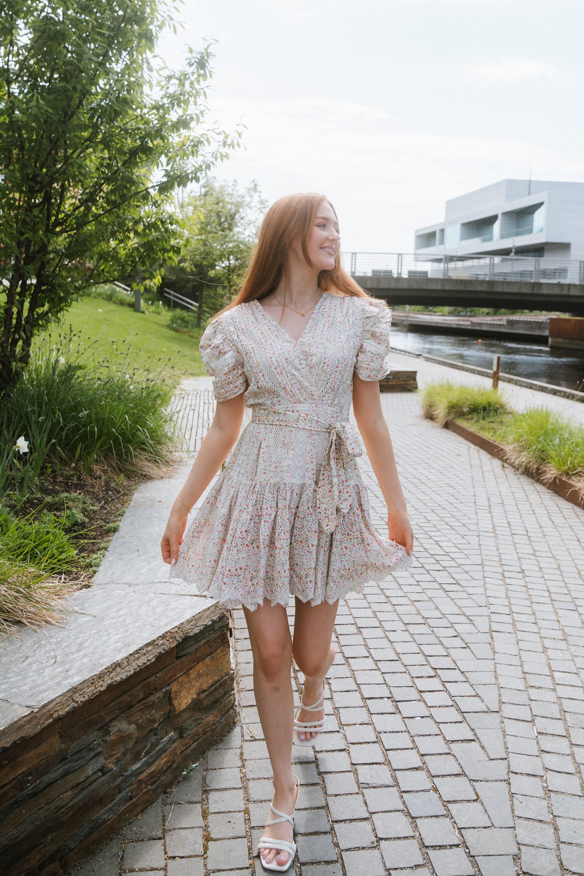 Shanni Dress - White Print