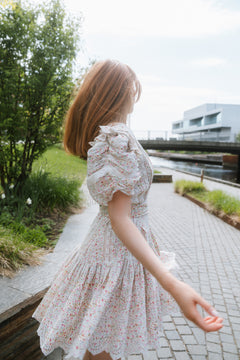 Shanni Dress - White Print