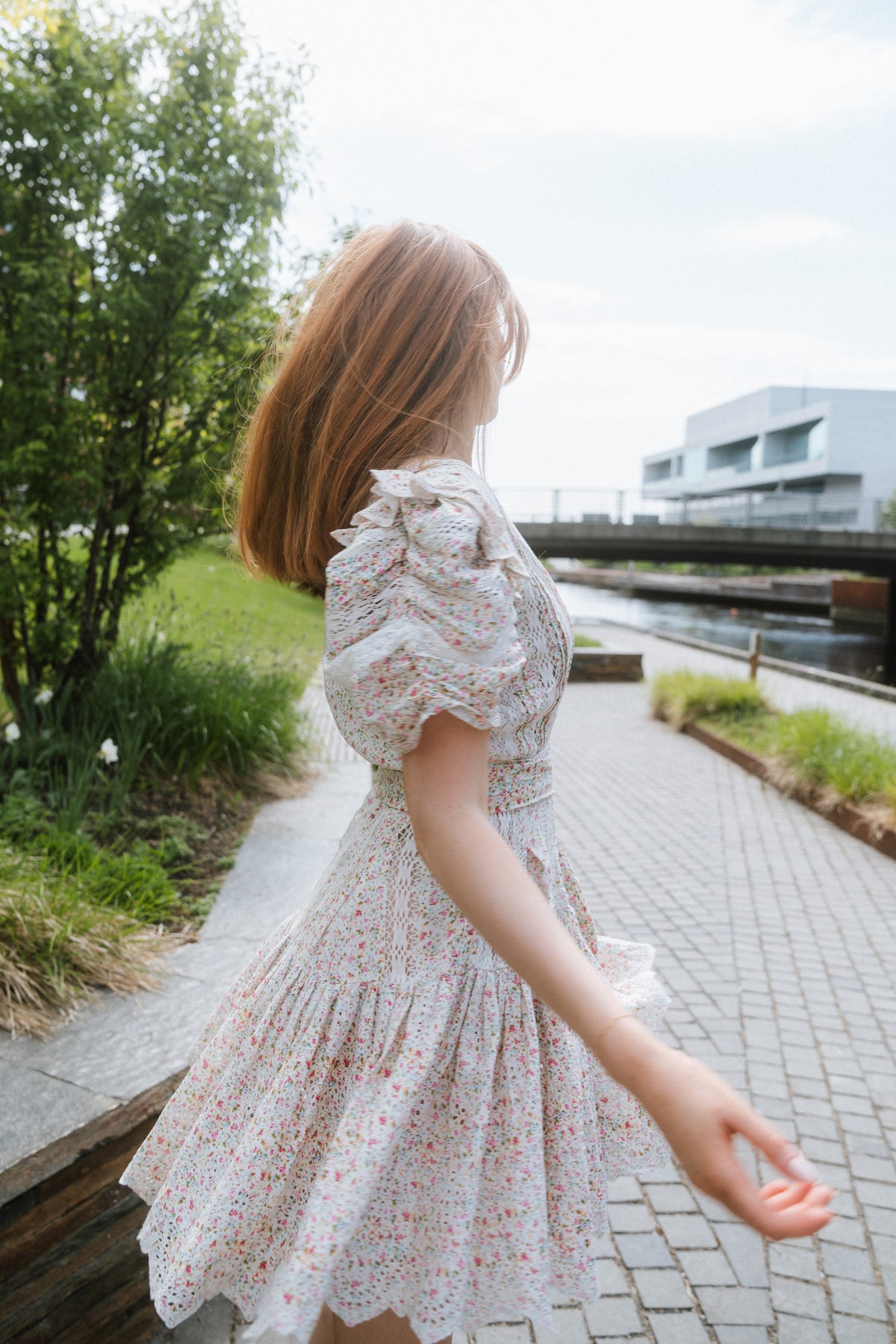 Shanni Dress - White Print