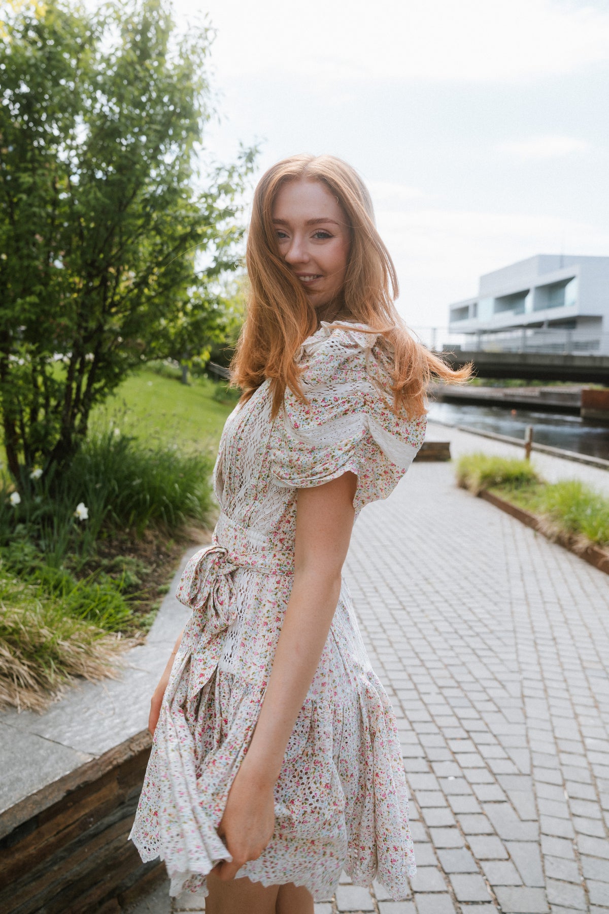 Shanni Dress - White Print